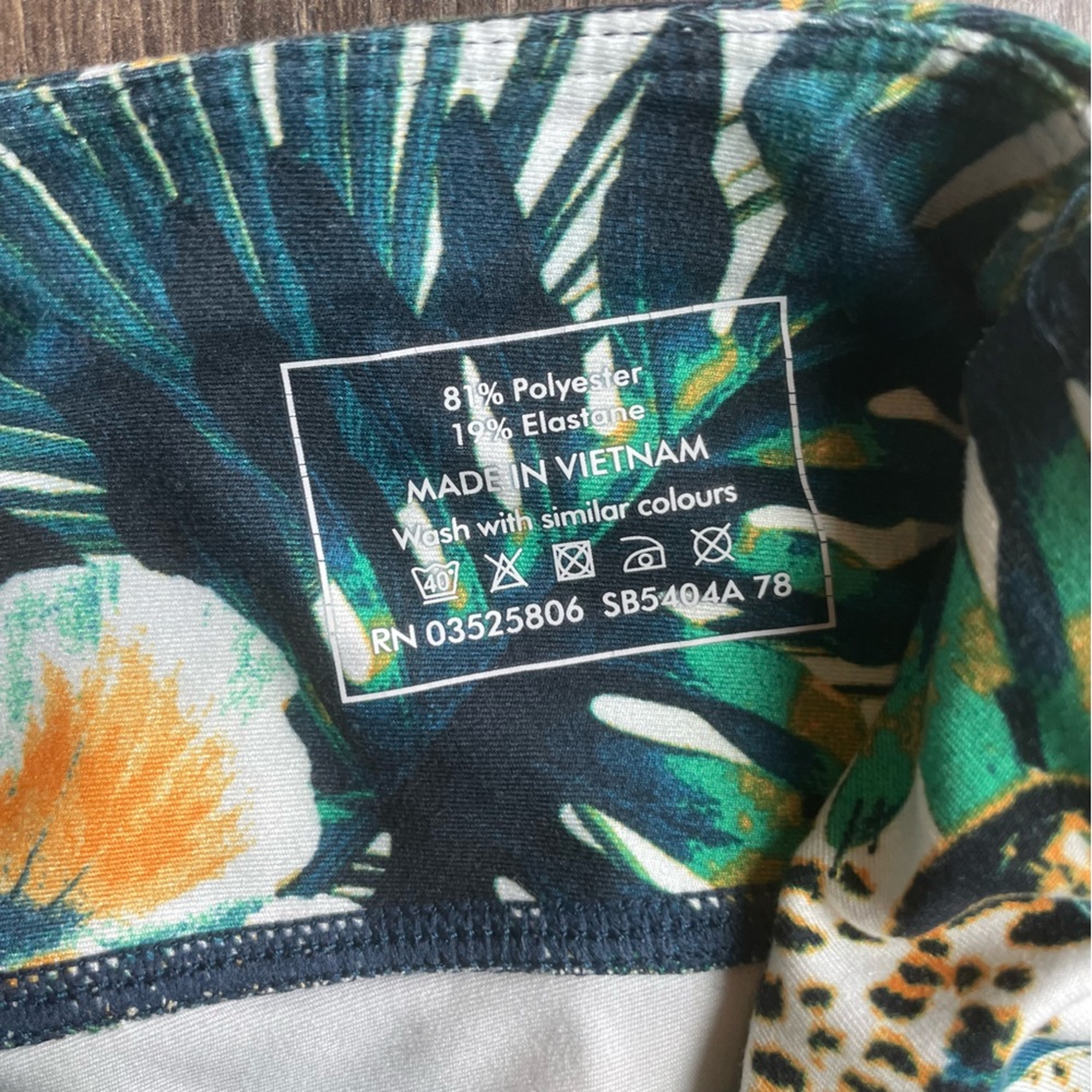 Sweaty Betty Women Tropical Floral Print 7/8 Length Leggings Size Small - Picture 5 of 6